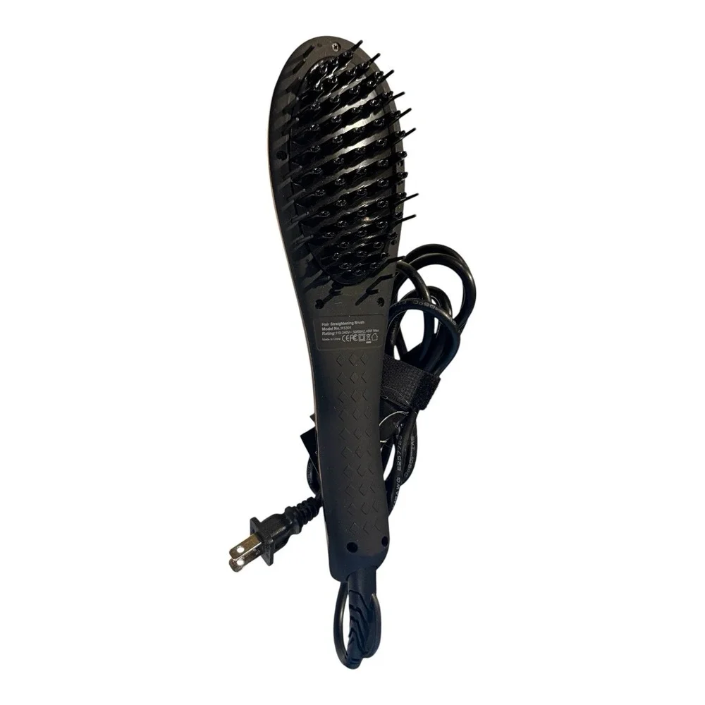 FoxyBae Hair‎ Straightening Brush (KS301) - Black & Rose Gold